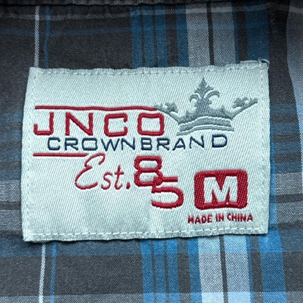Jnco Women's Blue and Brown T-shirt